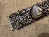 Lavender Boulder Opal Peyote Cuff